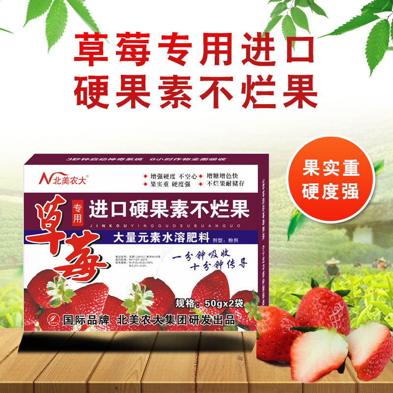 草莓爛果、果不紅用北美農(nóng)大草莓專用肥